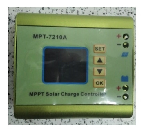 Imagen 1 de 7 de Controlador Regulador Solar Mppt Con Pantalla Lcd Mpt7210a