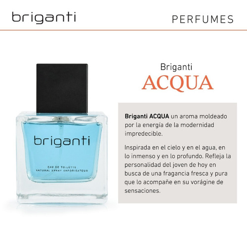 Imagen 7 de 10 de Perfume Hombre Briganti Fragancia Acqua Edt 75 Ml Acc08322