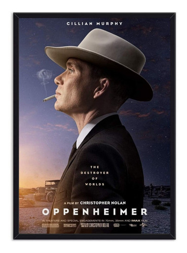 Cuadro Decorativo Afiche Película Oppenheimer