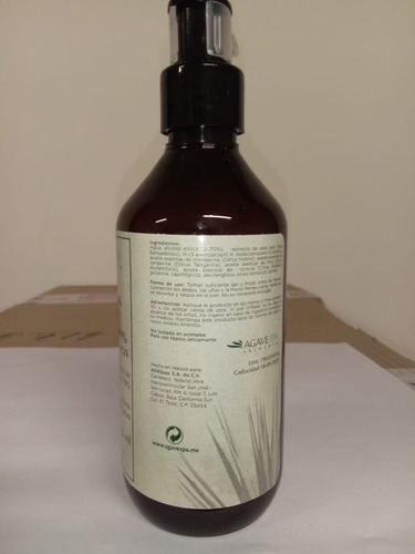 Imagen 3 de 3 de 6 Gel Antibacterial 250 Ml 70% Alcohol,hidratante Aloe Vera