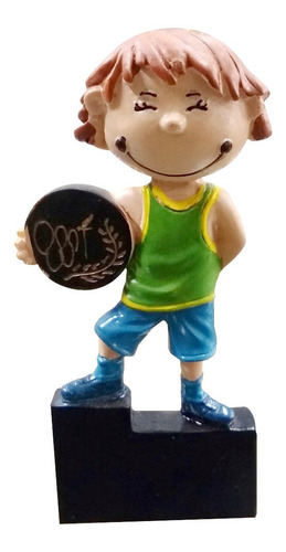 Imagen 1 de 2 de Trofeo Alegoria Futbol Niño 13 Cm - Pack 10 Unidades