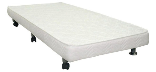 Cama Auxiliar D28 Solteiro Bordado Branco (79x11)ortobom