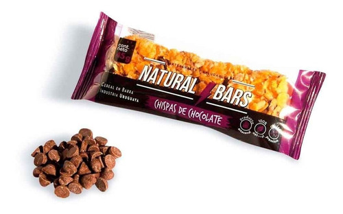 Barras Natural Bars Cereal Chocolate - Caja X 16