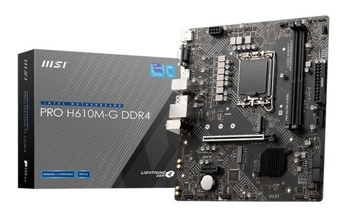 Tarjeta Madre Msi Pro H610m-g Ddr4 Socket Lga 1700 12va. Gen