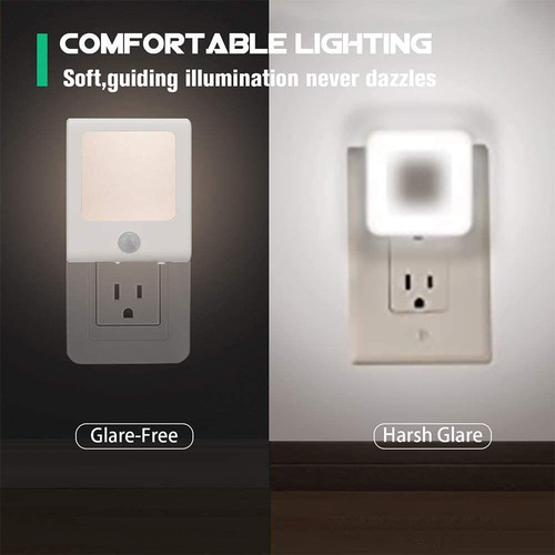 Luz Nocturna Led Estafadores Sensor De Movimiento Vintar, In
