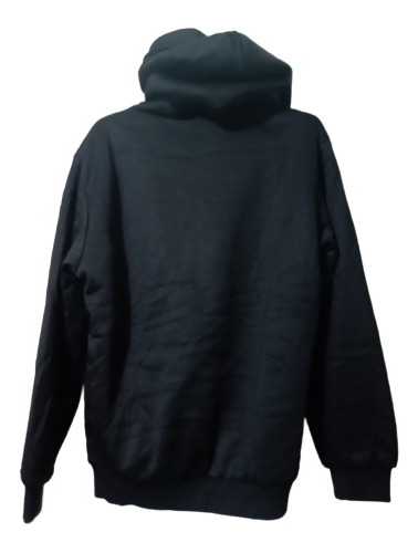 Sudadera Afelpada De Cierre Y Capucha, Talla S, Color Negro