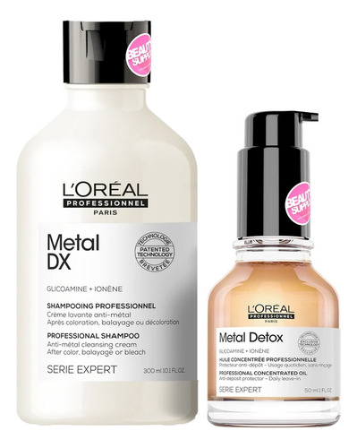  Shampoo Loreal Metal Detox + Aceite Oil Metal Detox 50ml