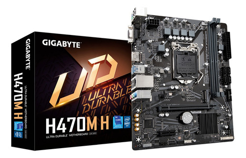 Tarjeta Madre Gigabyte H470m H Lga1200 2x Ddr4 1x M.2 Matx