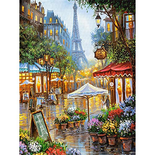 Nueva Pintura De Diamantes 3d Calle De París, Cuadro D...