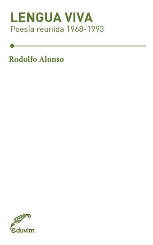 Libro Lengua Viva - Alonso, Rodolfo