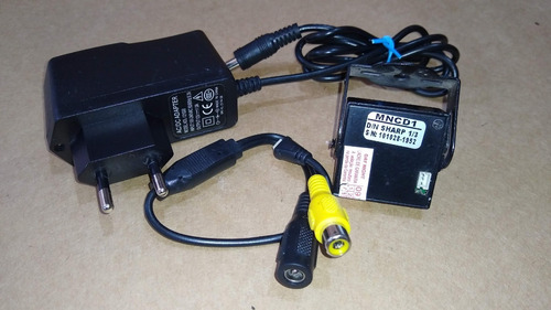 Imagem 2 de 2 de Mini Câmera Sharp Mncd1 1/3 + Fonte 12v 1a