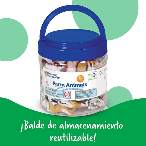 Animales De La Granja 60 Unidades