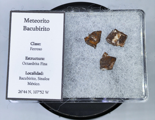 Mineral Raro Lotes Meteorito Bacubirito Octaedrita Autentica (Usado)