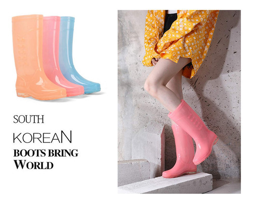 Botas Lluvia Impermeables Y Botas Lluvia Altas Mujeres