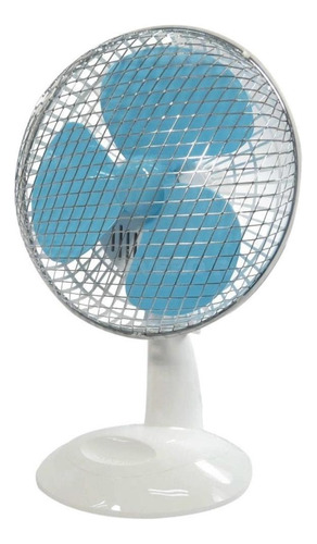 Ventilador De Mesa E Parede Personal Fan Fame 20w Estrutura Branco Pás Azul Diâmetro 18cm 127v