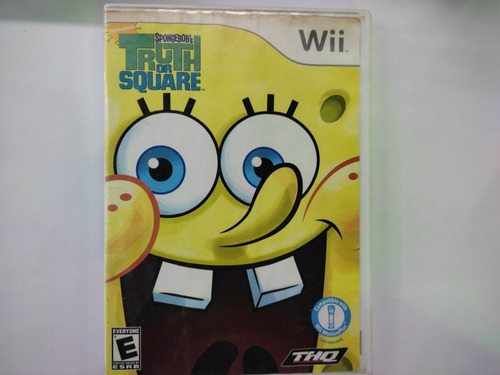 Bob Esponja Truth Or Square Wii Original **play Again** (Reacondicionado)