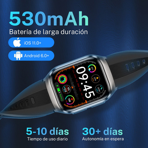 Reloj Inteligente Airbag Bomba Aire Presión Arterial S17