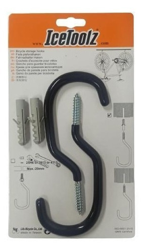 Gancho Guardaciclas P684 Ice Toolz Negro