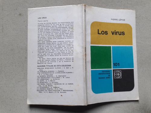 Los Virus - Pierre Lepine - Editorial Universitaria De Bs As