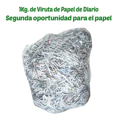 Papel Viruta Picado De Diario Periódico 1kg