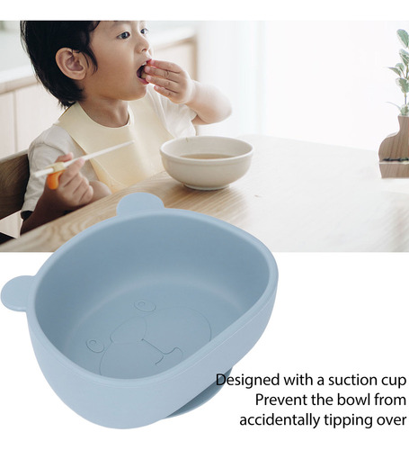 Lindo Tazón De Silicona Para Bebés, Niños Pequeños, Dibujos