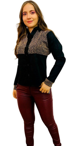 Camisa Juvenil Mujer Moda Casual Glitter