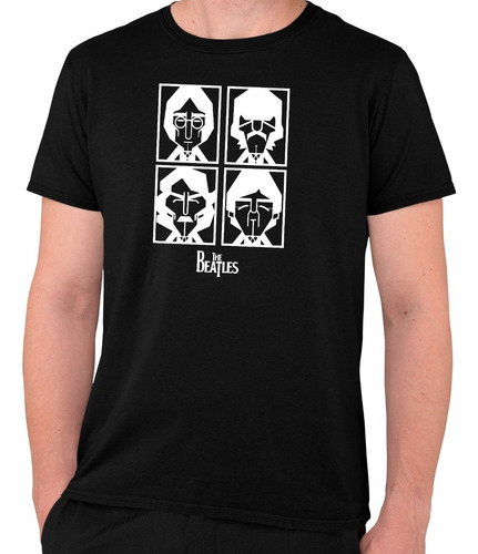 Polera Para Hombre Estampada Diseño Tablero The Beatles