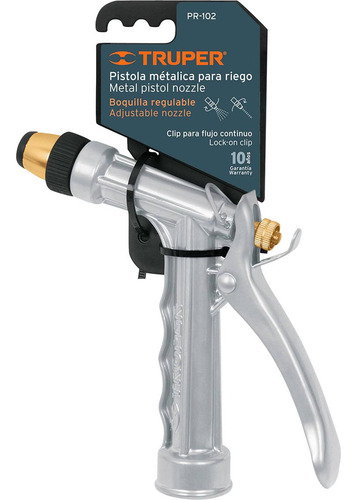 Pistola Para Riego Truper Metal 2 Funciones