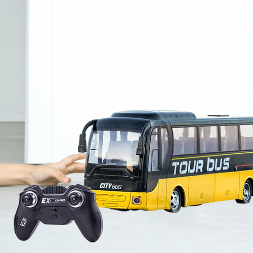 P Coche De Juguete Modelo Rc, Autobús Ligero Con Control