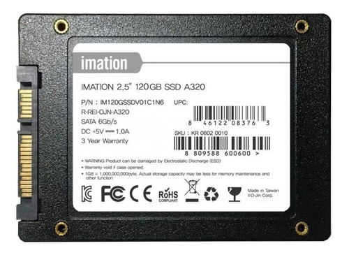 Disco Sólido Ssd Interno Imation A320 120gb