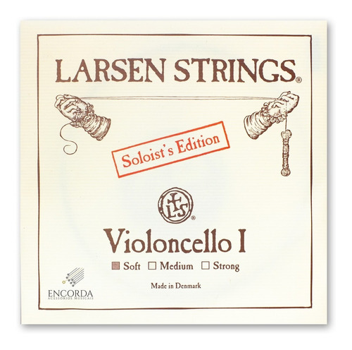 Corda Lá Violoncelo Larsen Original Soloist Soft Leve