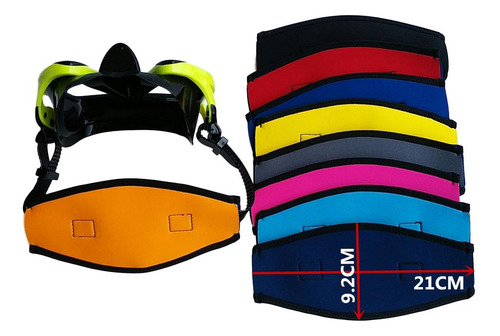 Neoprene Double Side Diving Strap Cover, Hair Wrap For Gray