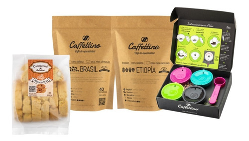 Imagen 1 de 1 de Kit Tentación África Dolce Gusto Con Cantuccini