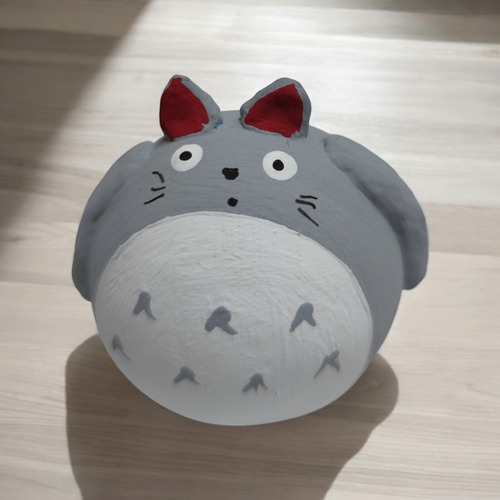 Daruma-totoro: Amuleto De Buena Suerte Y Protección 3 Cm