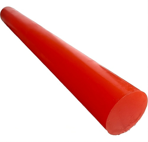 Barra Poliuretano Tarugo Pu Vermelho 25mm X 500mm  90shore