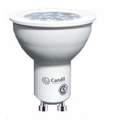 Imagen 3 de 7 de Pack X 10 Spot Led Embutir Platil Con Zocalo Gu10 Y Con Lampara Dicroica Led Gu10 7w Marca: Candil Garantia Oferta