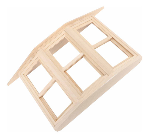 Ventana En Miniatura 1:12 Con Forma De Casa De Muñecas, Made