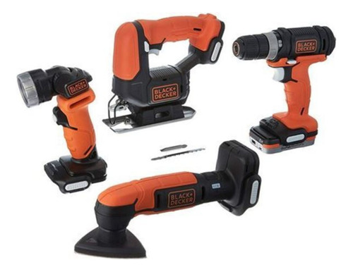 Black & Decker Project Pack 4 Herramientas + Bateria Gopack