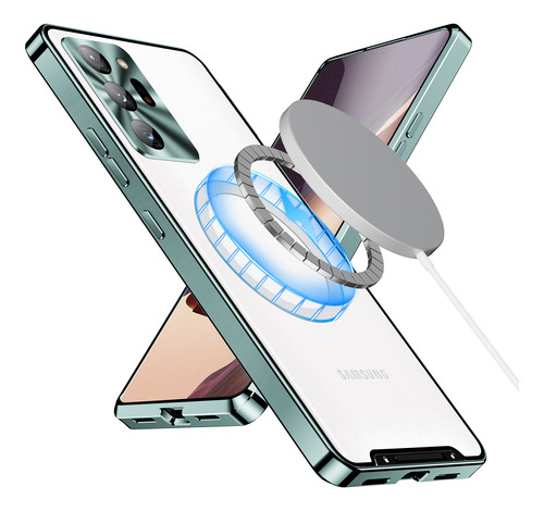 Funda De Teléfono Vidrio Magnética Para Samsung Note20 Ultra