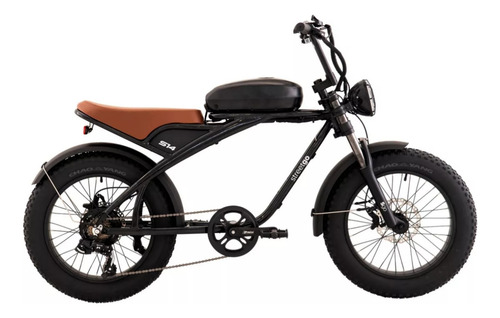 Bicicleta Elétrica Street Go S14 Aro 20 750w 960wh Preto