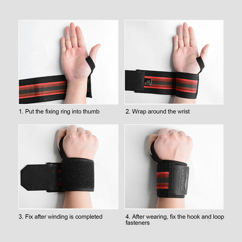 Weight Lifting Wrist Wraps Adjustable Gym Wrist Wrap Support