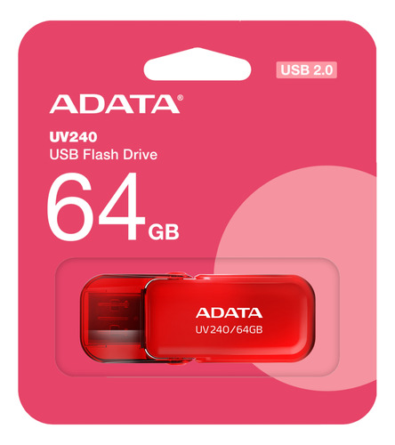 Kit 10 Memoria Usb 64gb Abatible Rojo Mayoreo