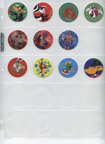 Tazos Sabritas 20 Aniversario Looney Tunes Wwe Bob Esponja (Usado)