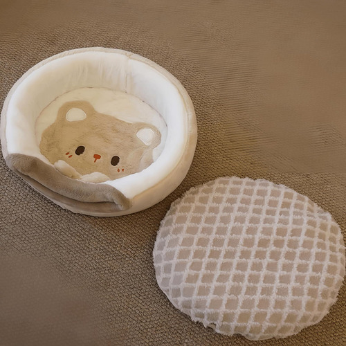 Bonita Cueva Para Gatos 2 En 1, Cálida Alfombra Para Gatos