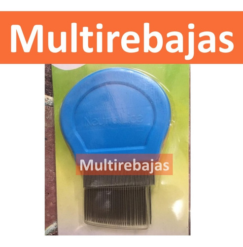 Imagen 1 de 3 de Peine Metalico Eliminador Piojos Liendras De Doble Raya