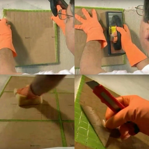 Imagen 6 de 6 de Venecitas Biseladas Celeste Oscuro 2x2. Aptas Pileta O Baño.