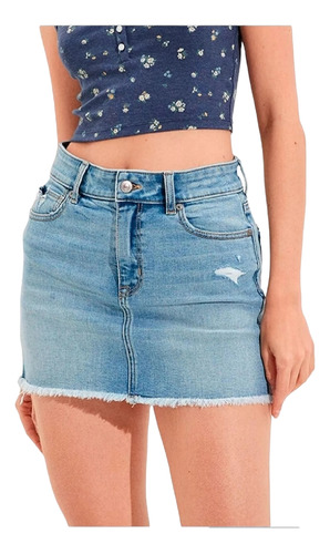 Mini Rasgado Mujer High Waisted American Eagle