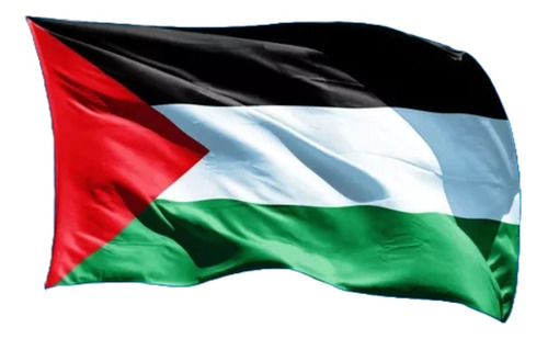 Bandera Palestina Poliéster 1.5 M X 90 Cm Para Colgar 