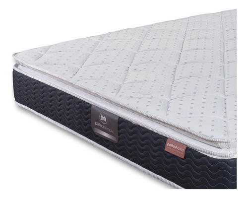 Colchón Queen Size De Resortes Serta Harbor 27cm Firme Color Beige