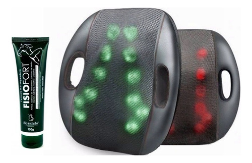 Almofada 3d Shiatsu Massageadora Lumina Aquecimento + Brinde 127/220V